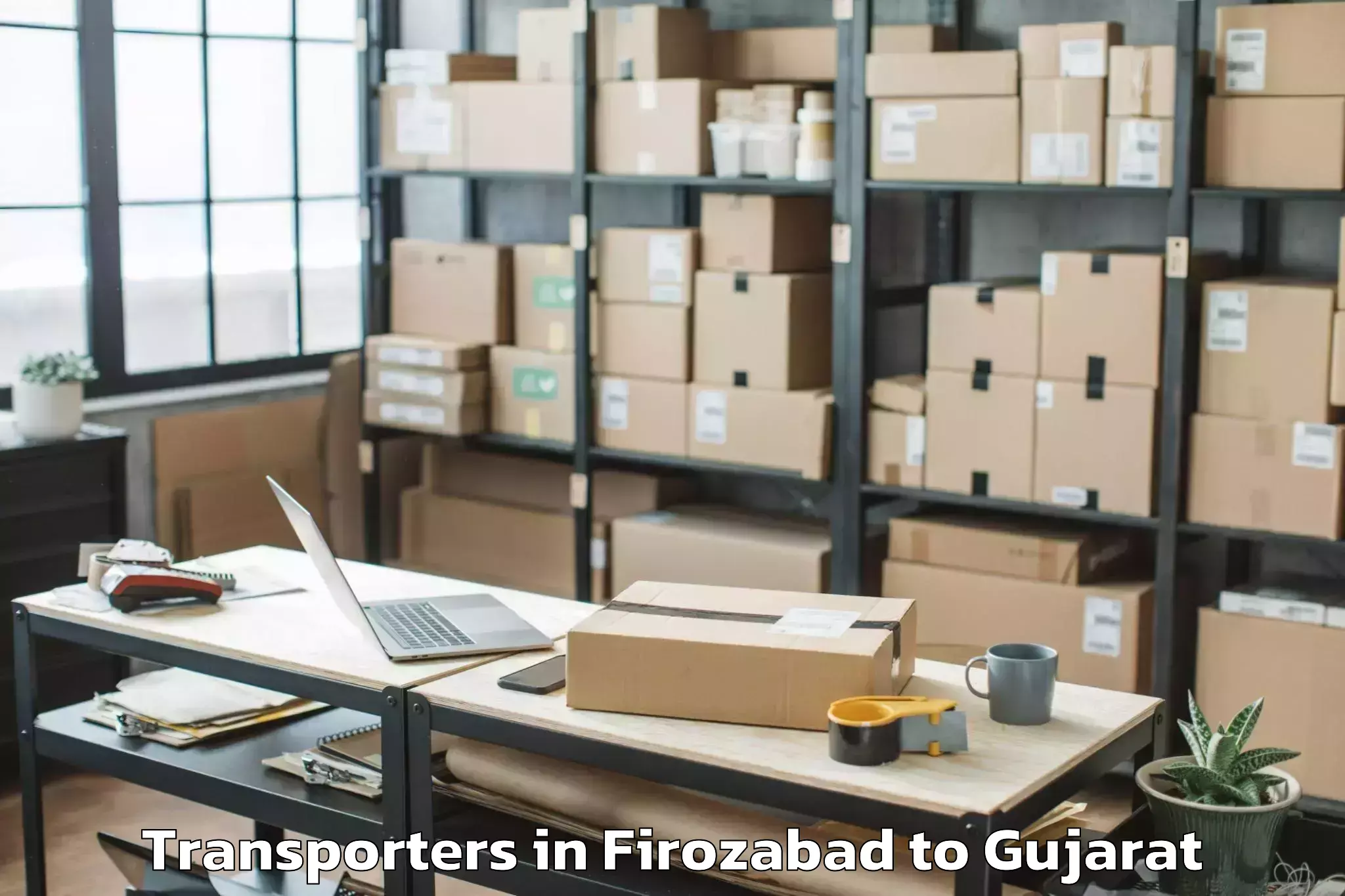 Book Firozabad to Siddhapur Transporters Online